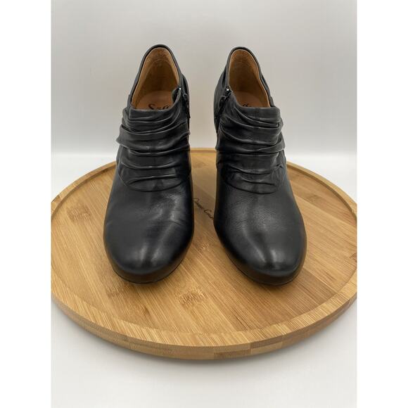 Sofft Florina High Heeled Ruched Bootie Boots, Black Size 9M - Picture 7 of 14
